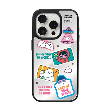 MUNG GIRL - STICKER MUNG GIRL AND BLANKY MIRROR MAGSAFE CASE (MIRROR MAGSAFE CASE)