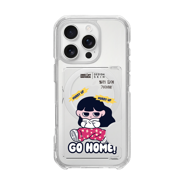 MUNG - HURRY UP MUNG GIRL CARD POCKET (MAGSAFE CARD POCKET)