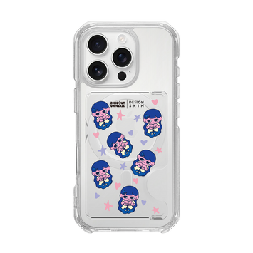 MUNG - PATTERN MUNG GIRL CARD POCKET (MAGSAFE CARD POCKET)