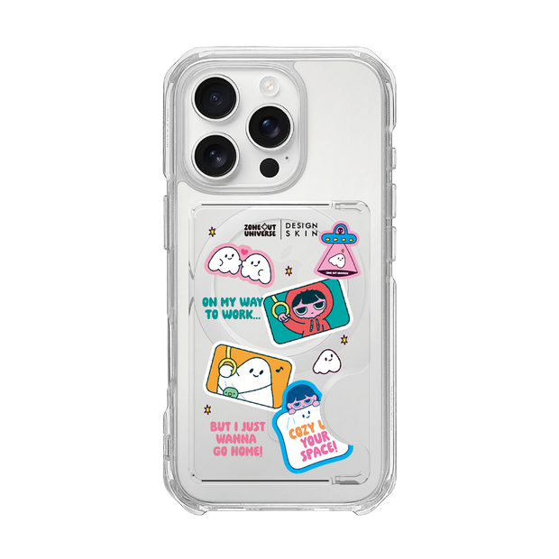 MUNG - STICKER MUNG GIRL AND BLANKY CARD POCKET (MAGSAFE CARD POCKET)