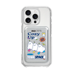 MUNG GIRL - COZY UP BLANKY / SILVER/SILVER (MAGSAFE LEATHER POCKET)
