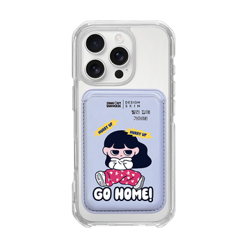 MUNG GIRL - HURRY UP MUNG GIRL / LAVENDER/LAVENDER (MAGSAFE LEATHER POCKET)