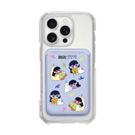 MUNG GIRL - PATTERN MUNG GIRL AND BLANKY / LAVENDER/LAVENDER (MAGSAFE LEATHER POCKET)