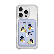 MUNG GIRL - PATTERN MUNG GIRL AND BLANKY / LAVENDER/LAVENDER (MAGSAFE LEATHER POCKET)