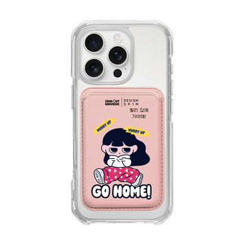 MUNG GIRL - HURRY UP MUNG GIRL / PINK/PINK (MAGSAFE LEATHER POCKET)