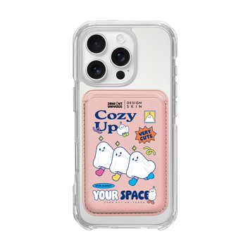 MUNG GIRL - COZY UP BLANKY / PINK/PINK (MAGSAFE LEATHER POCKET)