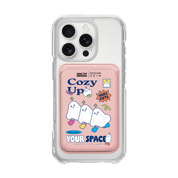 MUNG GIRL - COZY UP BLANKY / PINK/PINK (MAGSAFE LEATHER POCKET)