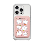 MUNG GIRL - PATTERN BLANKY / PINK/PINK (MAGSAFE LEATHER POCKET)
