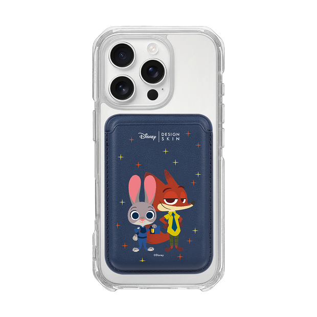 MAGSAFE LEATHER WALLET(Badge Nick & Judy)