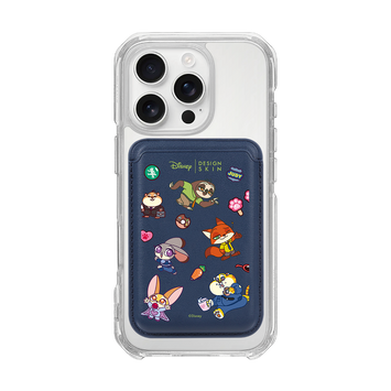 MAGSAFE LEATHER WALLET - PATTERN MINI ZOOTOPIA (MAGSAFE LEATHER POCKET)