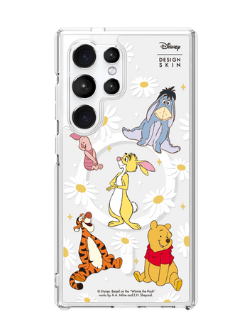 [DISNEY] WINNIE THE POOH 2 - PATTERN FLOWER POOH FRIENDS (CLEAR MAGSAFE CASE)