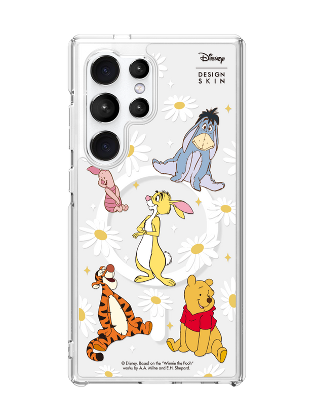 [DISNEY] WINNIE THE POOH 2 - PATTERN FLOWER POOH FRIENDS (CLEAR MAGSAFE CASE)